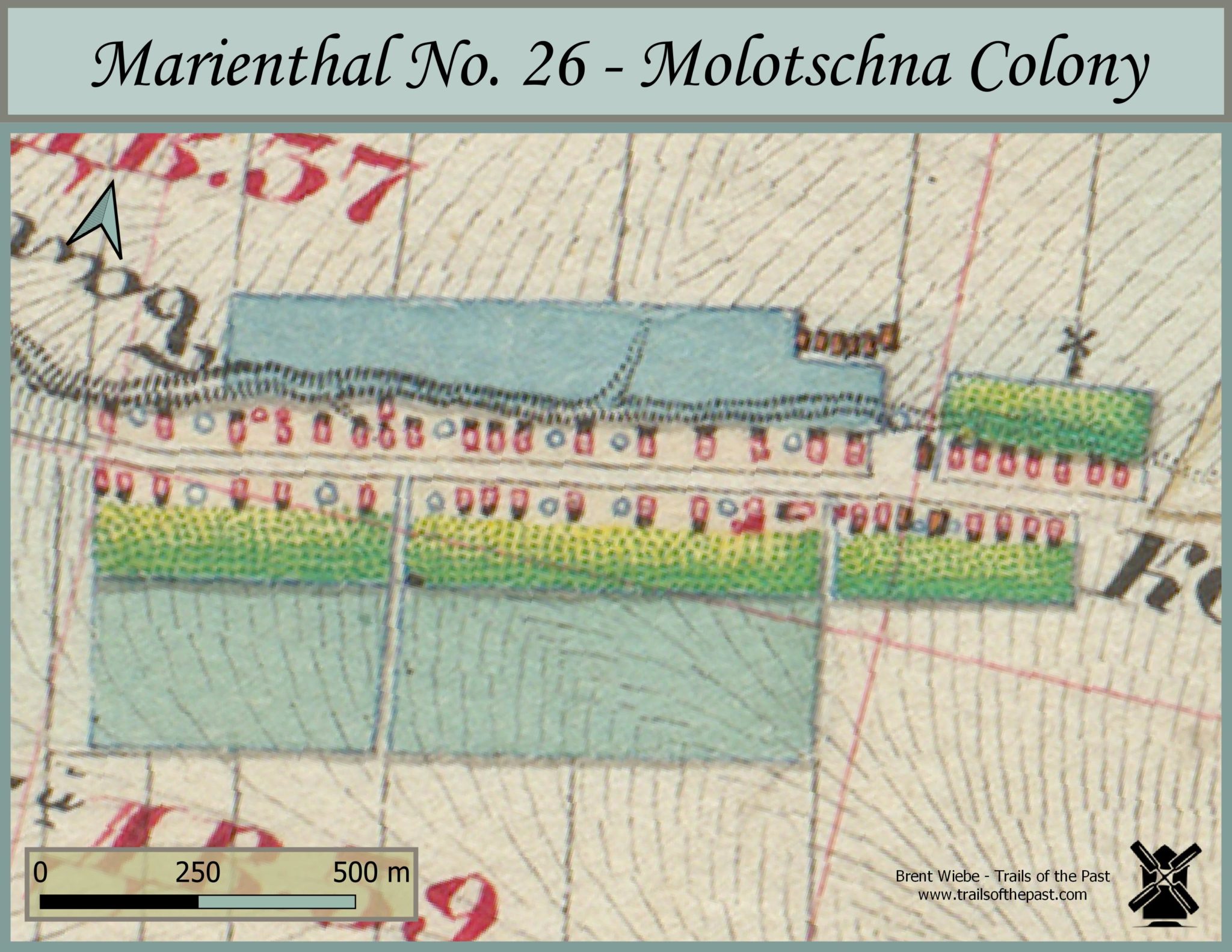 Molotschna Maps, Marienthal - Trails Of The Past Mennonite Historical Site